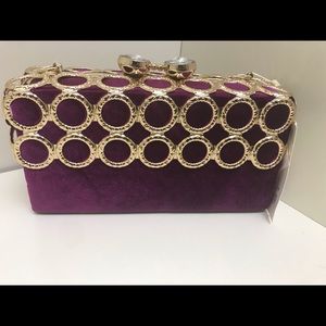 Purple and Gold Clutch
